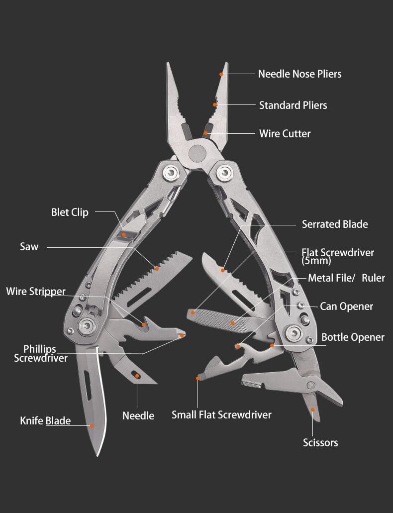 Stainless Steel 13 In 1 Multi Tool Pliers Knife Multitool Ghk-pl102 ...