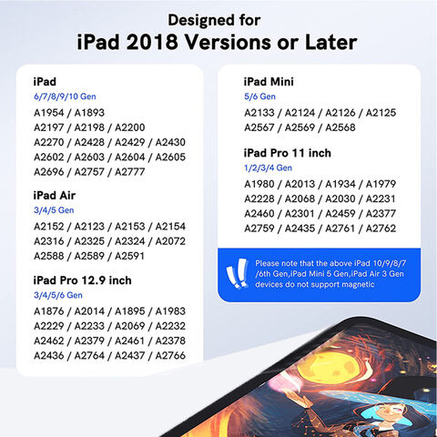 Stylet électronique pour iPad Pro 9,7, stylet capacitif actif compatible  avec Apple iPad Pro 9,7, bon pour le dessin et les notes, stylo