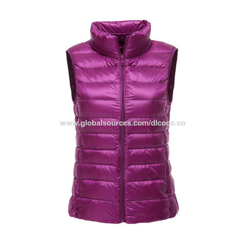 Mauve Jacket with Hood Women's Warm Vest Outerwear Thick Padded Sleeveless  Casual Vest With Detachable Vest Women Outfits for Women Womens Vest