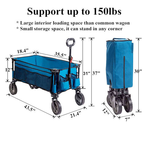 Carro plegable de mano, carrito plegable para mudanza, carrito de equipaje  portátil ligero con ruedas giratorias, mango ajustable, plegable para