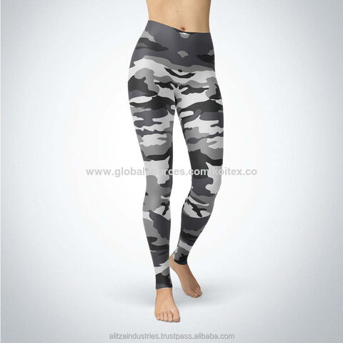 Compre Pantalón De Yoga De Bolsillo Con Imagen Sexy Transparente