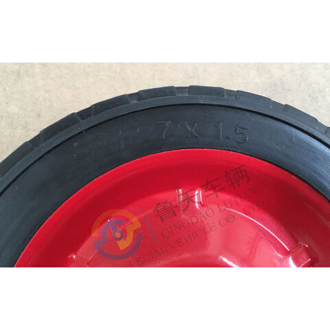 Buy Wholesale China 7x1.5 Solid Cart Tires/air Compressor Wheels 7