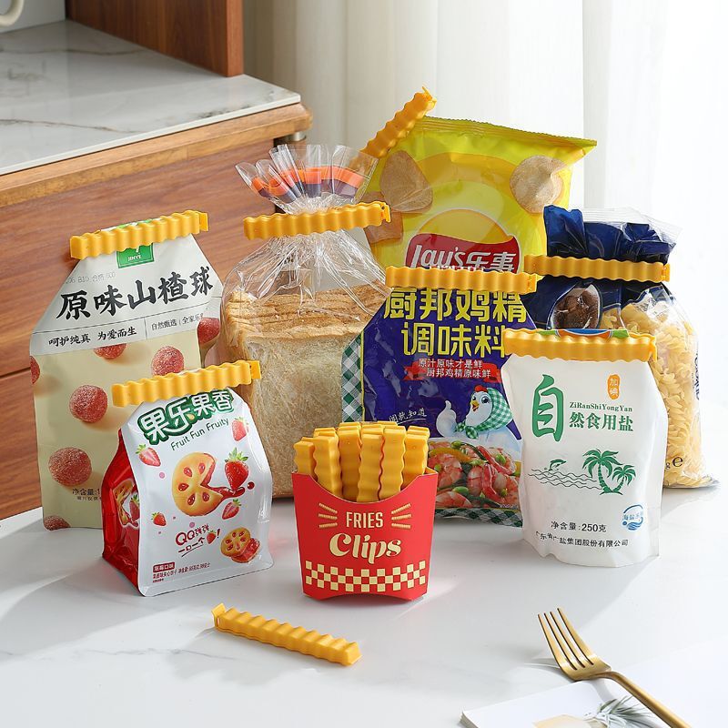 Buy Wholesale China 12 Cute French-fries-shaped Bag Clips To Seal