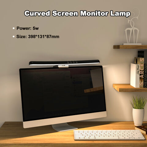 Avec rétro-éclairage rvb contrôle tactile écran d'ordinateur portable lampe  suspendue ordinateur lampe de travail