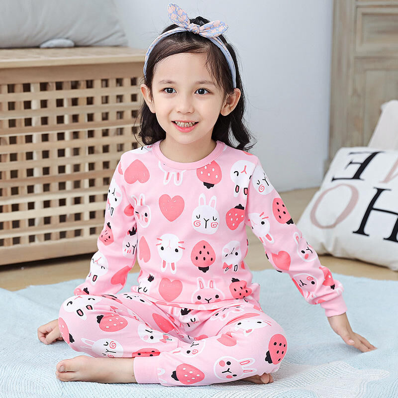 Pyjama chaud en coton pour enfants, ensemble de sous-vêtements