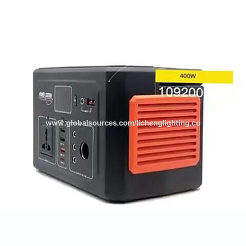 Batterie solaire d'urgence 110v 220v 400w, meilleure qualité