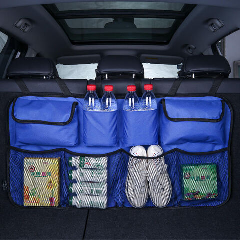 Organizador del maletero del coche, bolsa de almacenamiento del coche, caja  de almacenamiento del asiento trasero multifuncional del coche, tela oxford  impermeable para la mayoría de los coches : : Coche y