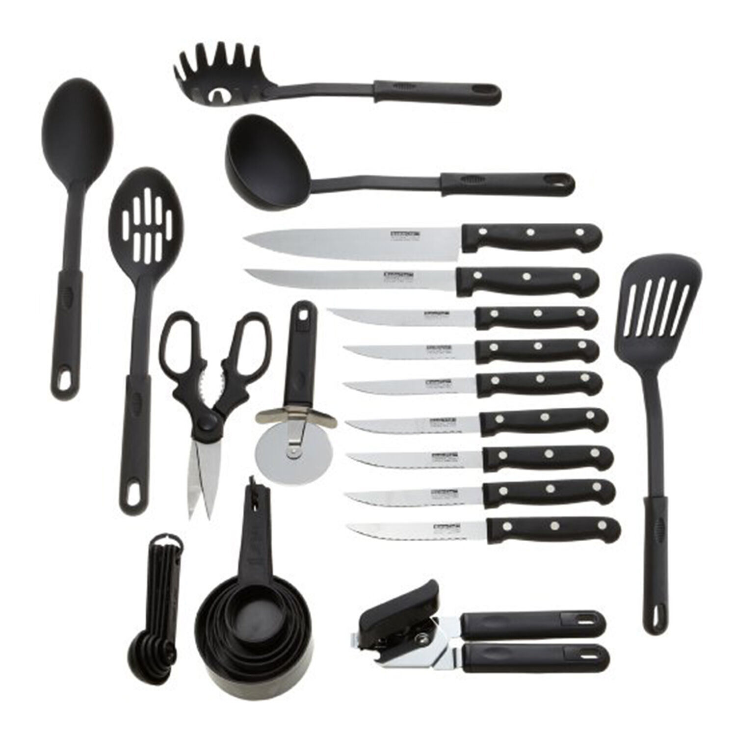 Kitchen Utensils Set, Cooking Utensils Set, Non Stick and Heat Resistant  Kitchen Gadgets, 24 Pcs Nylon and Stainless Steel Kitchen Utensil Set New Home  Essentials, Pots and Pans Kitchen Accessories 