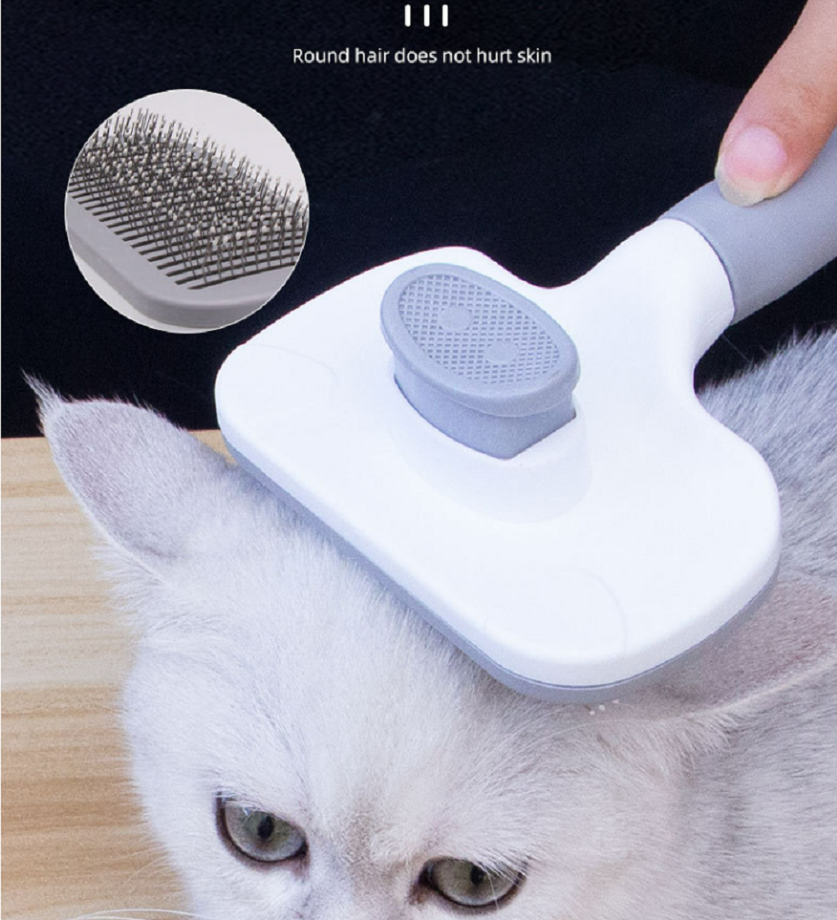 Durable Self Clean Slicker Pet Hair Removal Comb Deshedder Dog Animal