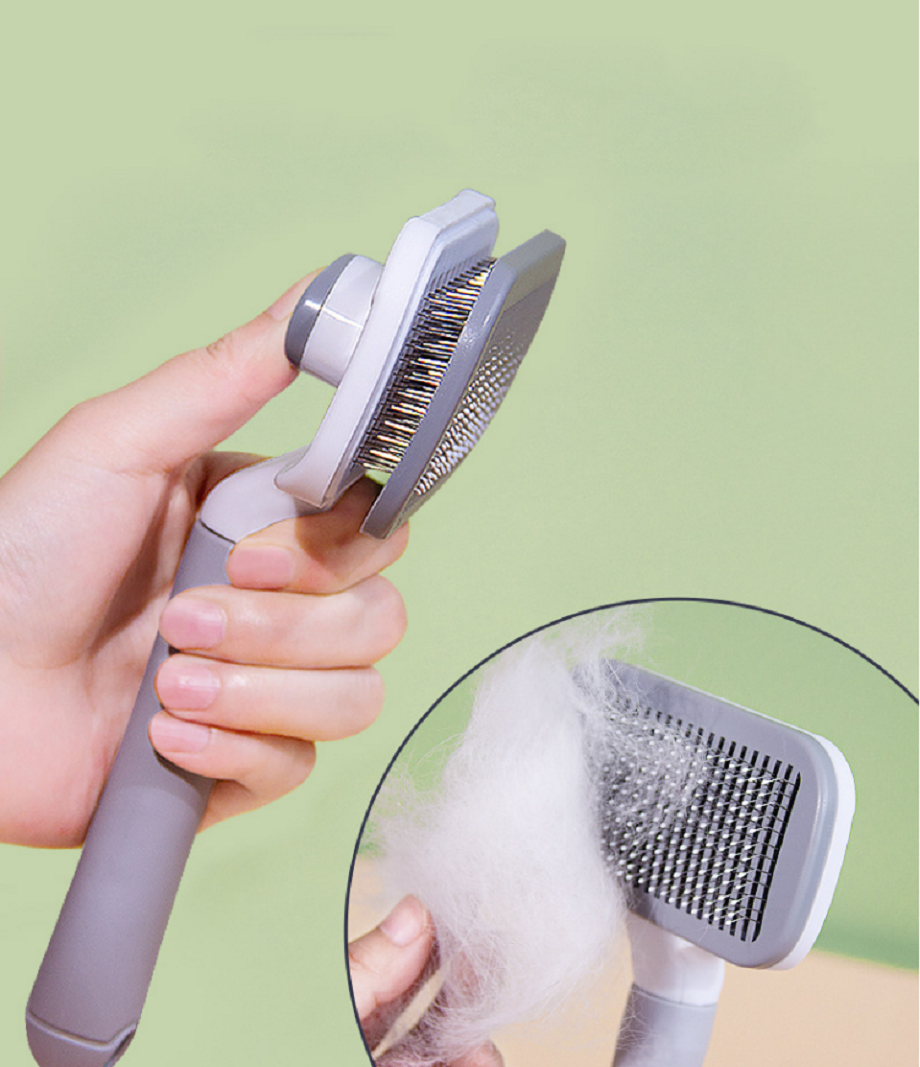 Durable Self Clean Slicker Pet Hair Removal Comb Deshedder Dog Animal