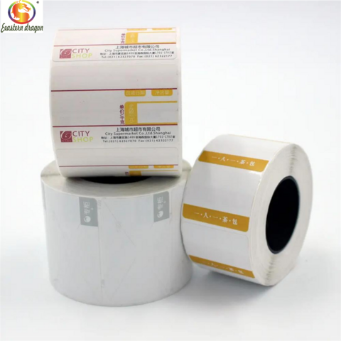 Label Vinyl Holografik Kustom Roll dengan Pencetakan Logo Die Cut, Kertas Stiker PET Tahan Air