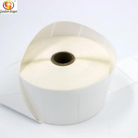Label Vinyl Holografik Kustom Roll dengan Pencetakan Logo Die Cut, Kertas Stiker PET Tahan Air