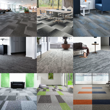 Hexagon Shape Waterproof Nylon Square Or Rectangle Shape Office Carpet ...