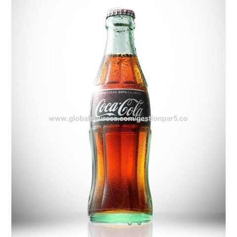 Coca - Cola Zero Sugar Soft Drink Glass Bottles 4 x 300mL