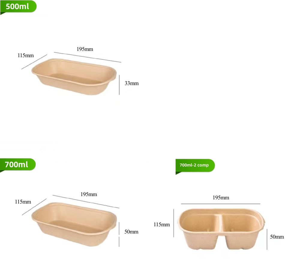 Buy Wholesale China 2 Compartment Disposable Food Container Packaging ...
