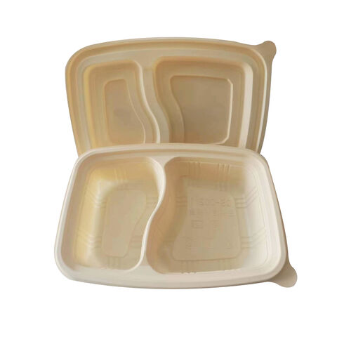 Cornstarch 900ml Biodegradable Microwave Disposable Plastic
