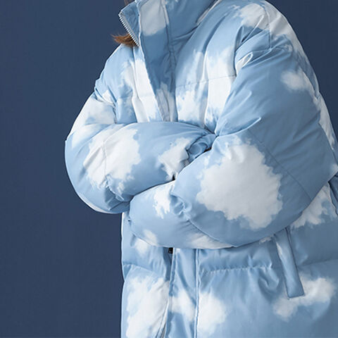 Custom Logo New Design Men Cute Winter Jacket Loose Thick Fall Clouds Puffer Jackets