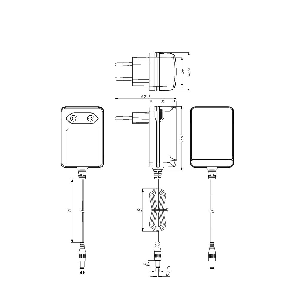 Wall Plug Led Driver24v 1.5a Power Supply Adaptor 9v 3a Power Adapter ...