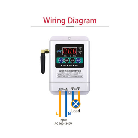 AC100-240V 1 Canal Control de Cuenta Regresiva Motor Industrial Oxigenador Riego Iluminación Interruptor de Retardo Universal RF Control Remoto