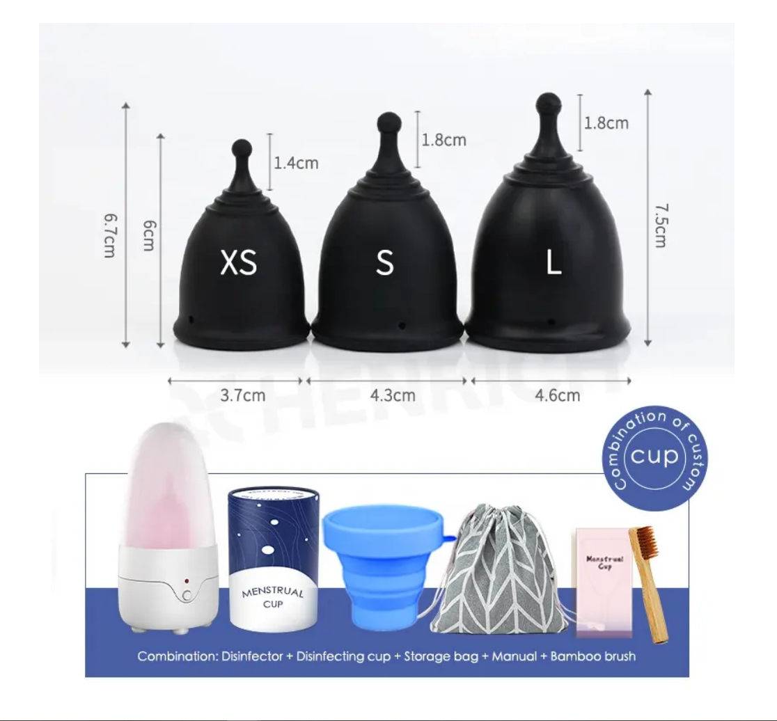 Hot Sale Wholesale Eco Friendly Period Cups 100% Silicone Women ...