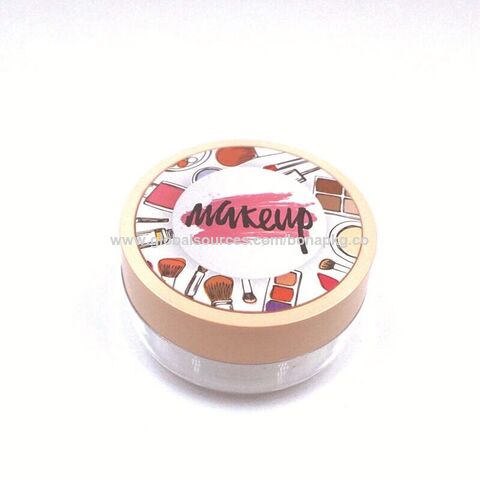 OEM Custom Color Face Cream Logo Customized Luxury Compact Powder Case Small  Hot Stamping PP Refillable Loose Compact Powder Container - China Loose  Powder Case, Loose Powder Container