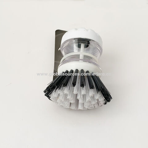 Soap Dispensing Dish Brush Mid Grey