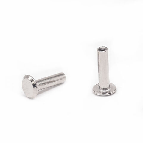 Fabricant professionnel OEM de rivets creux en acier inoxydable sur mesure, fixation de précision, rivet à tête plate galvanisé, rivet semi-tubulaire