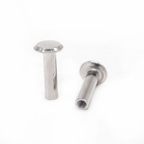 Fabricant professionnel OEM de rivets creux en acier inoxydable sur mesure, fixation de précision, rivet à tête plate galvanisé, rivet semi-tubulaire