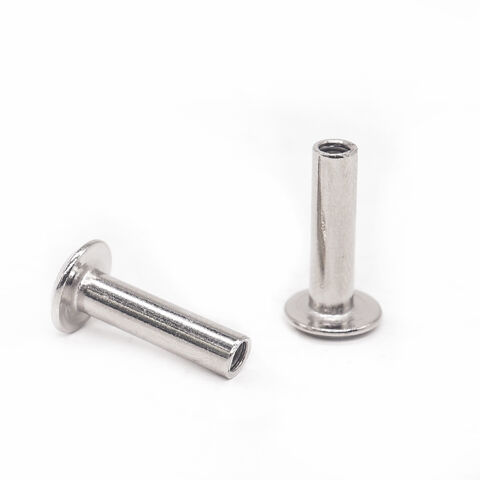 Fabricant professionnel OEM de rivets creux en acier inoxydable sur mesure, fixation de précision, rivet à tête plate galvanisé, rivet semi-tubulaire