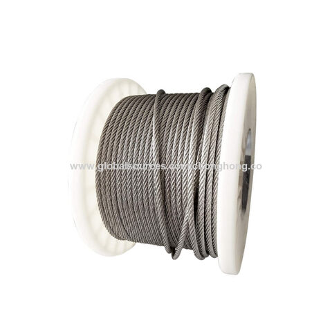 1/16 wire rope kit, 304 stainless steel wire rope, vinyl coated aircraft  wire rope, 7x7 stranded core outdoor light hanging kit