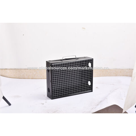 Mini Barbecue Portable au Charbon de Bois Pliable avec Poignée - Grill BBQ Compact pour Camping et Extérieur