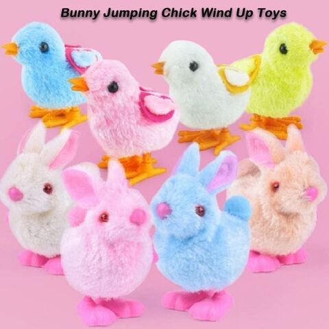Hase Hüpfendes Küken Aufziehspielzeug Neuheit Huhn Hüpfendes Aufziehspielzeug für Kinder Kleinkinder Ostereiersuche Korb Strumpffüller