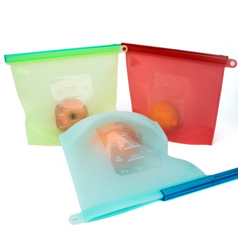 1000ml Airtight Zip Seal Preservation Storage Container Reusable Silicone Food  Storage Bag - China Storage Bag and Food Bag price