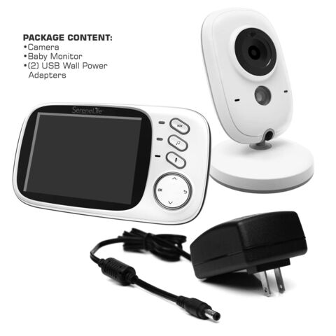 Vb603 Vidéo Moniteur bébé 2.4g sans fil avec 3,2 pouces Lcd 2 voies Audio  Talk Vision nocturne Surveillance Caméra de sécurité Baby-sitter