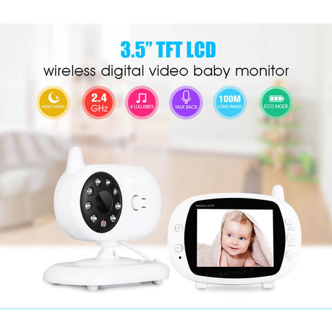 Compre Bebé Cámara Monitor 2,4 Ghz Inalámbrico 3,5 Pulgadas Lcd Digital  Video Bebé Monitor 2 Vías De Audio Talk Noche Cámara De Vigilancia y Monitor  Para Bebé de China por 38.5 USD