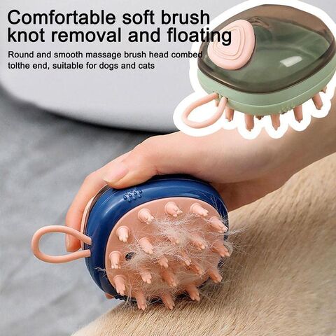 Dog Bath Brush,Rubber Dog Shampoo Grooming Brush, Silicone Shower Wash  Curry Brush, Pet Scrubber for Short Long Haired Dogs Cats Massage Comb,  Soft