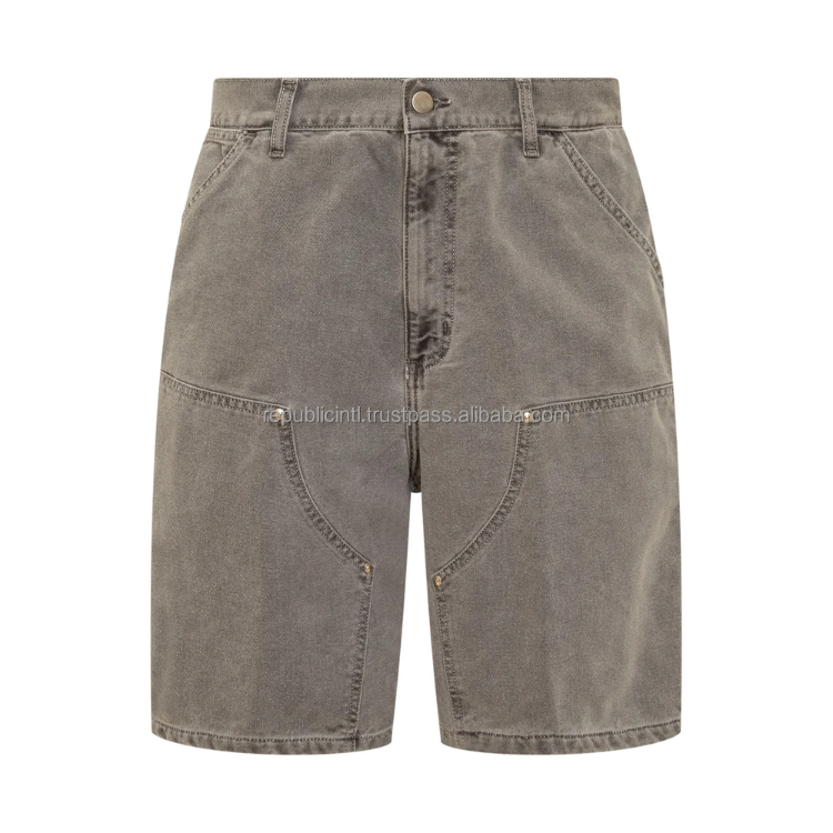 【KOOLOSET】Vintage Double Knee Carpenter Bermuda Denim Vtg 90's Y2K Koman Jean Shorts Carpenter Men's 36 Blue Dark