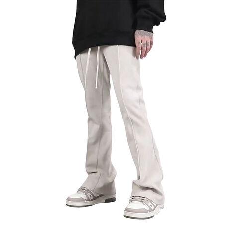 High Quality Men's Pants Trousers 100% Cotton Fleece Flare Sweat Pants Men  Jogger Pockets Custom Sweat pant - Clothing & Merch - by Whitecloud Factory