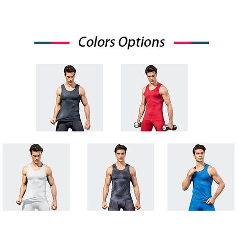 85 Polyester 15 Spandex Active Wear Fitness Gym Shirts Vest Undershirt Sports Running Slimming Men s Tank Tops For Men China Wholesale Men S Tank Tops 2.8 from Guangzhou YH Sporting Goods