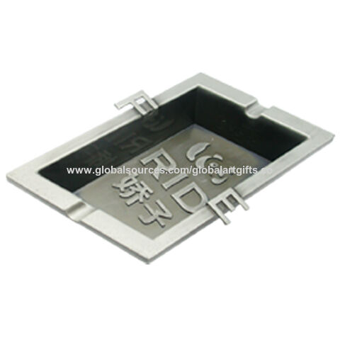 Buy Wholesale China New Design Customized Silver Plating Zinc Alloy Ashtrays  Metal Ashtray & Customized Ashtray at USD 2.1