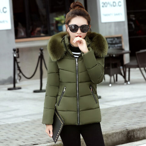 Bulk-buy Fashion Women Winter Outwear Hooded Cotton Jacket price