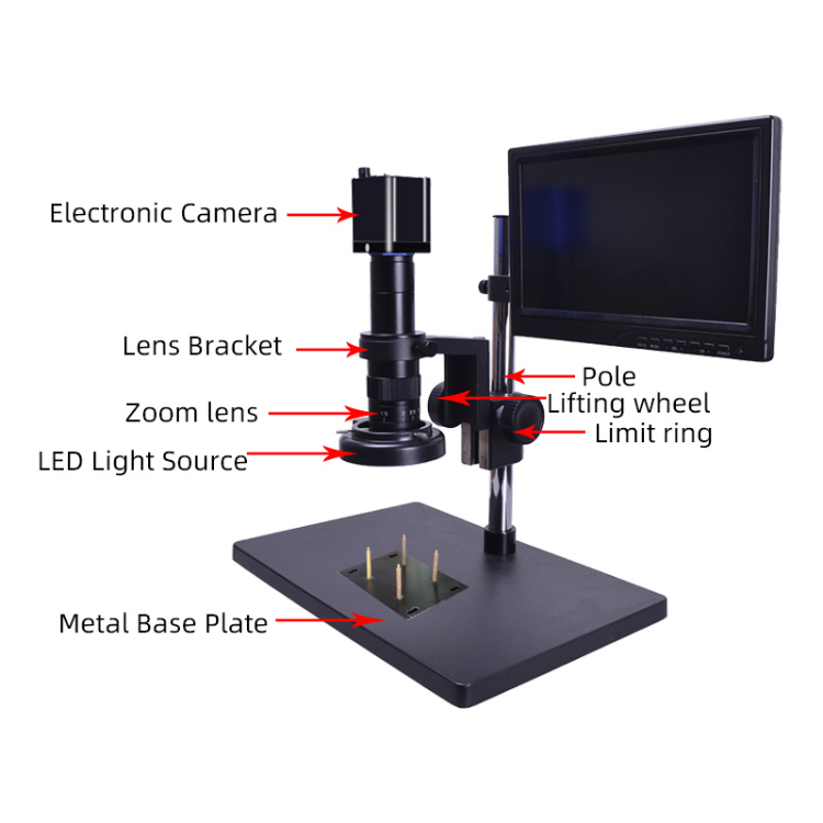 Led Adjustable Ring Lamp Microscope Digital Electronic For Mobile Phone ...