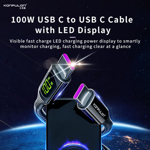 Type C Keysion Led Magnetic Usb Cable Fast Charging Magnetic Usb C