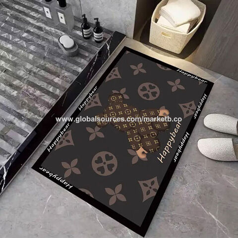 Buy Wholesale China Super Absorbent Floor Mat Custom Quick Drying Bathroom  Carpet Kitchen Oil-proof Napa Skin Rubber Non-slip Bath Mat & Bath Mats at  USD 1.5