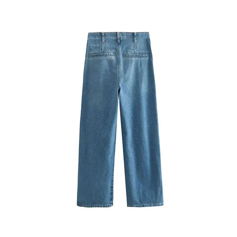 Compre Venda Quente Alta Qualidade Jeans Soltos Botão Vintage