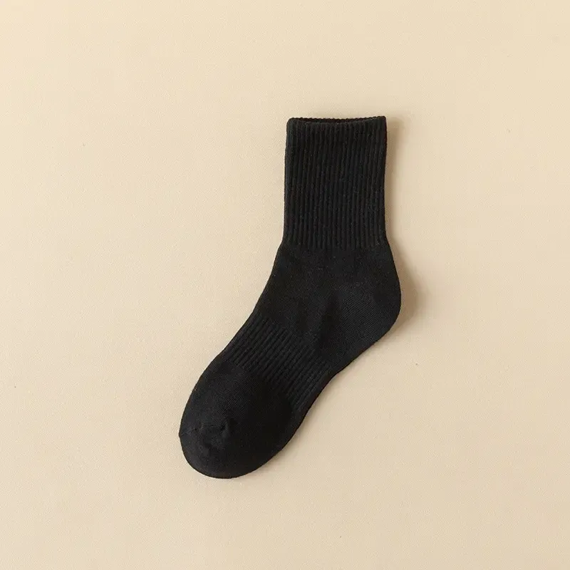 Buy Wholesale China Wholesale Custom Logo Cotton Socks Ribbed Solid Color  Men Crew Sport Socks & Crew Socks at USD 0.65