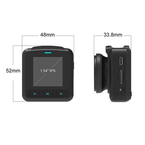 FHD 1080p kleine Dashcam, magnetischer Fahrzeugrekorder, 1,54 Zoll IPS-Display, privates Design, versteckte Autokamera