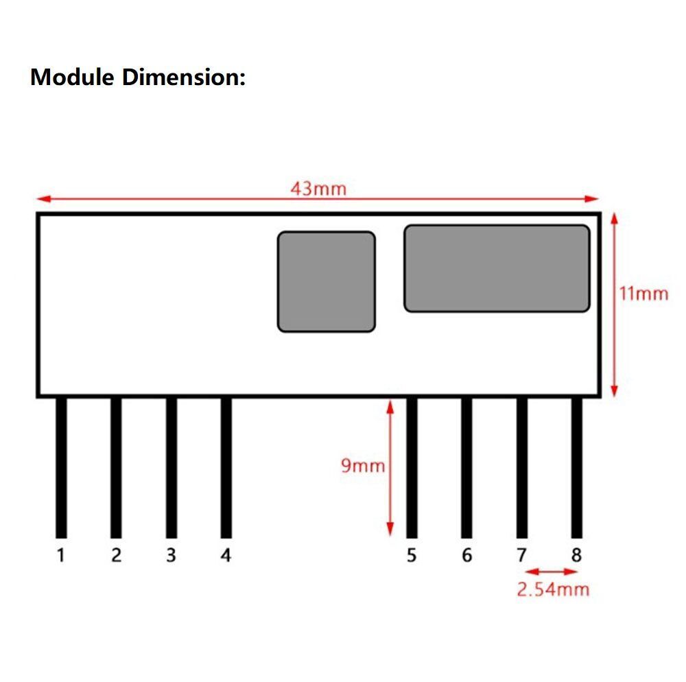 Compre Rxb4 315mhz Inalámbrico Rf Ask Rx Módulo Receptor De 8 Pines ...