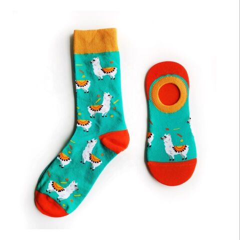 Sell like hot cakes New arrival crew socks same pattern sets novelty funny Happy men Fashion socks