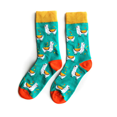 Sell like hot cakes New arrival crew socks same pattern sets novelty funny Happy men Fashion socks